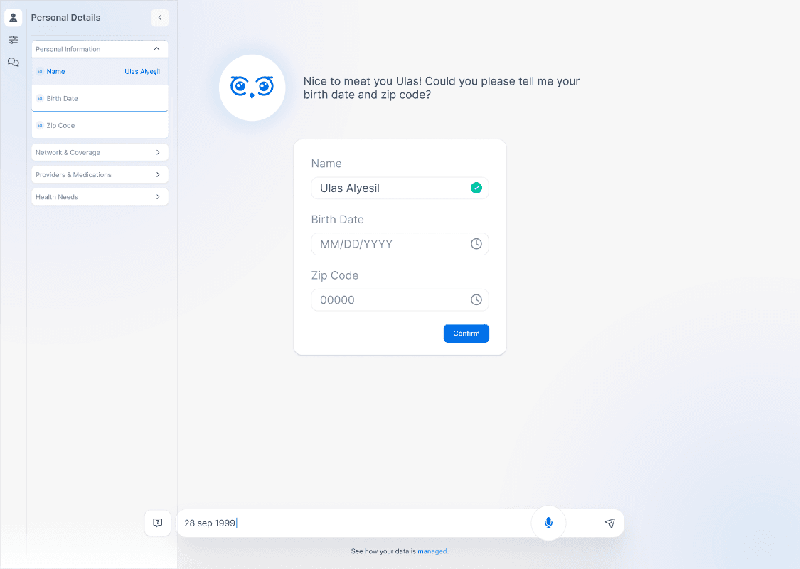 ACA Enrollment Form UI