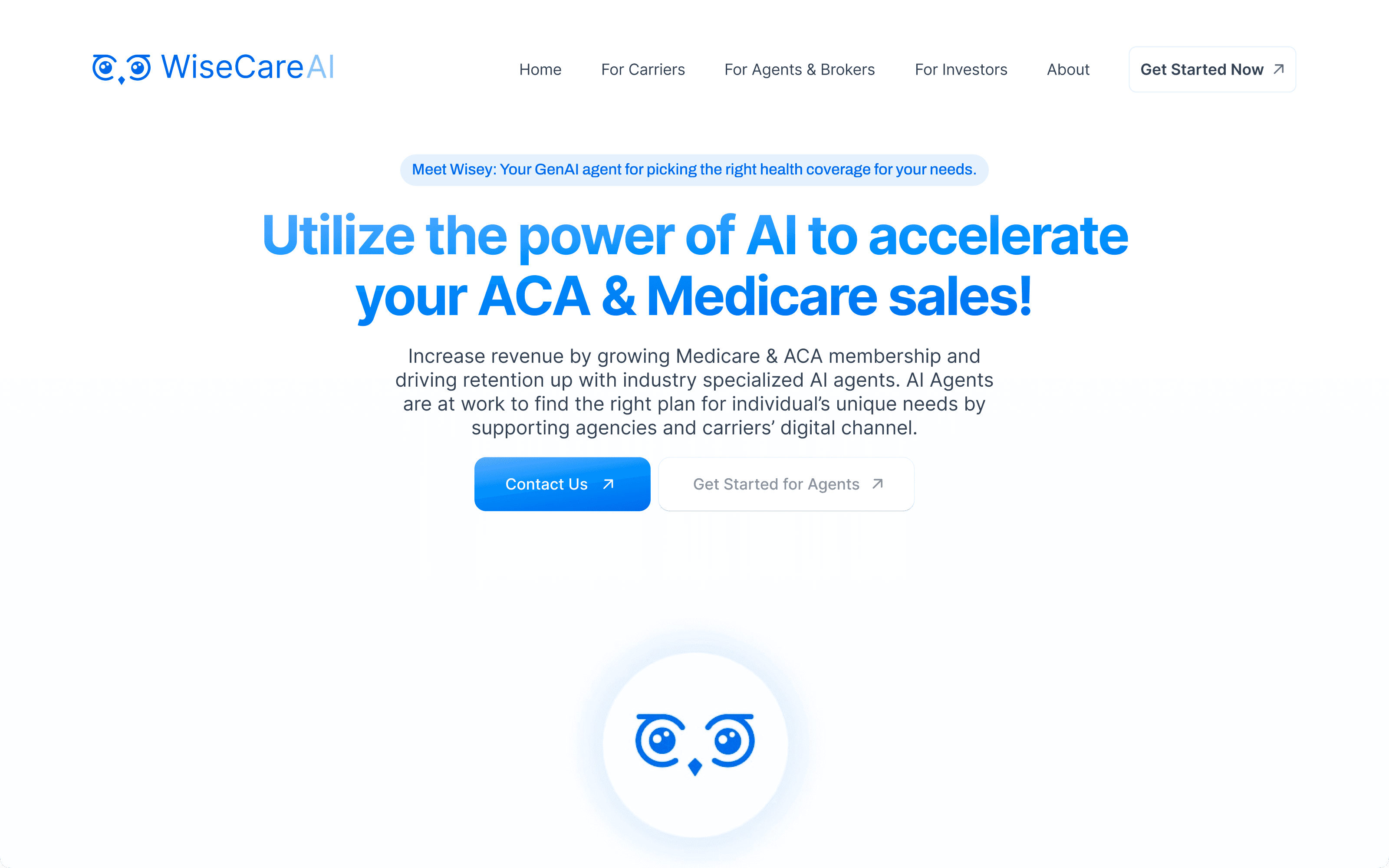 Marketing website screenshot